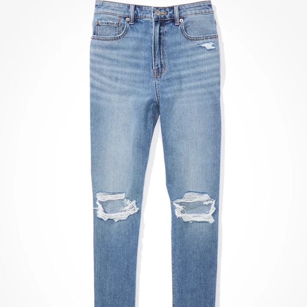 AE Distressed Mom Jean